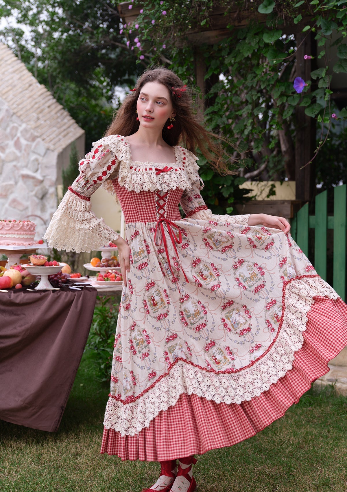 鈥淟ittle Red Riding Hood鈥?Cottage Dress