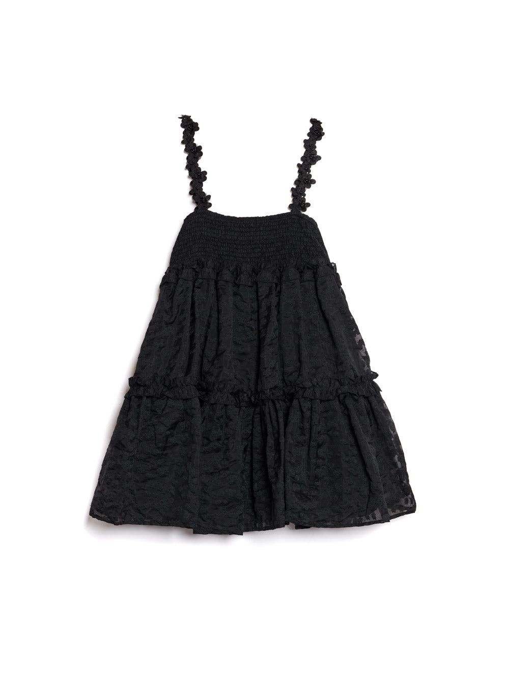 Enflower Jacquard Mini Dress