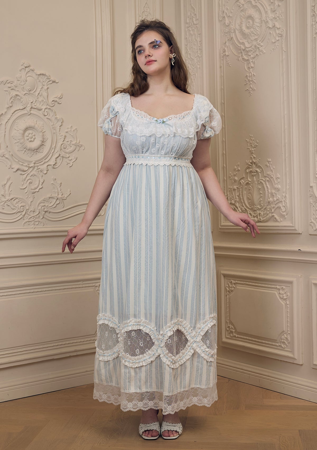Curve & Plus "Matin de fen锚tre fleurie" Dress