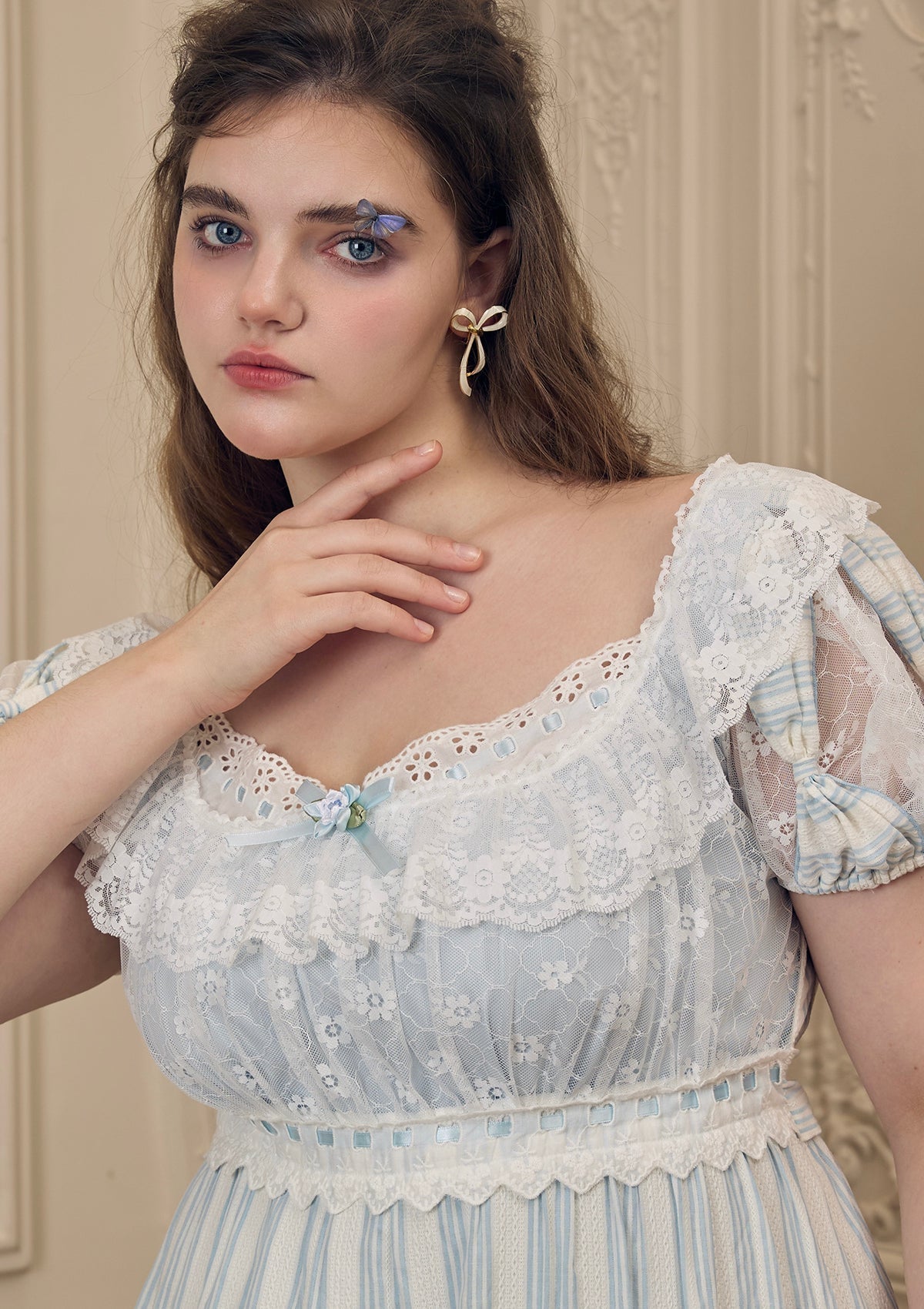 Curve & Plus "Matin de fen锚tre fleurie" Dress