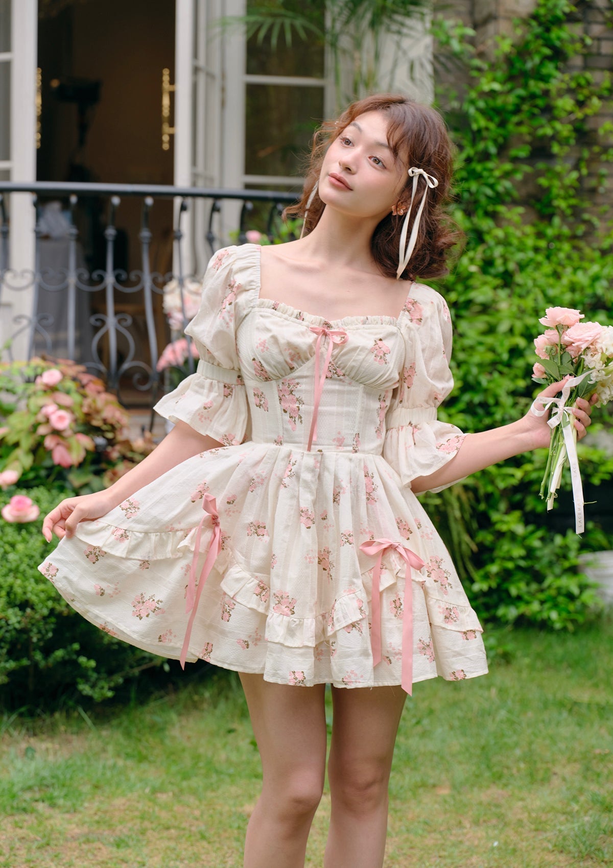 Rose's Smile Corset Dress 鈪?(Short)
