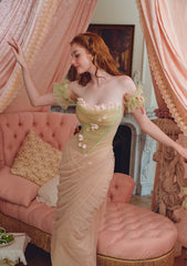 茅coute Les Fleurs Tomber Dress