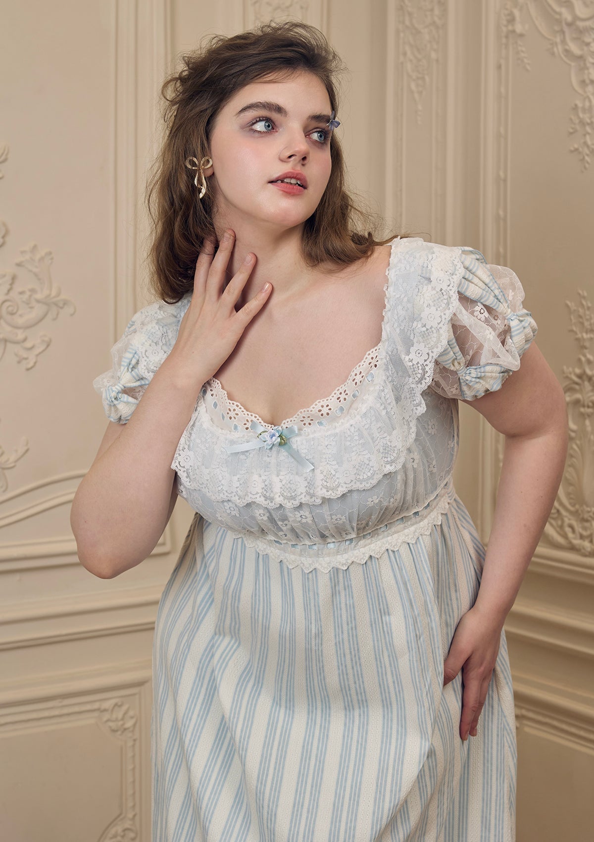 Curve & Plus "Matin de fen锚tre fleurie" Dress